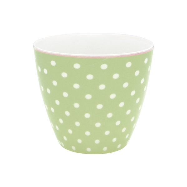 Latte Cup Spot Pale Green von Greengate