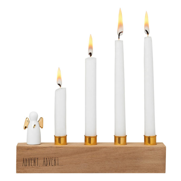Kerzenhalter Adventsengel - Advent Advent - von Räder