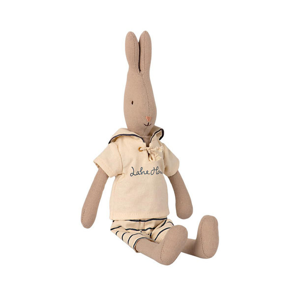 Hasenjunge „Rabbit" Sailor Off White-Petrol, Size 2, von Maileg, 32 cm