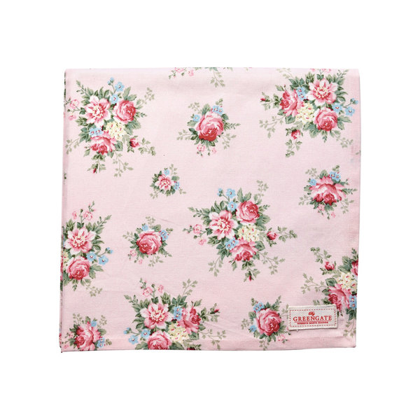 Tischdecke Aurelia Pale Pink von Greengate, quadratisch 150x150cm