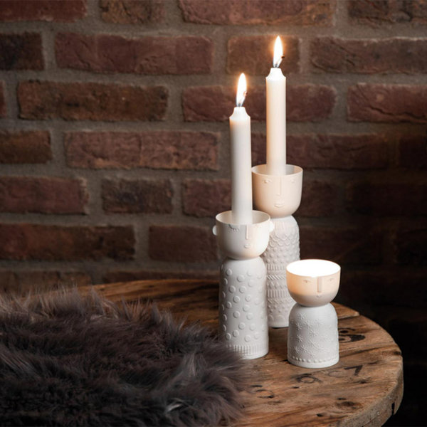 Porzellangeschichten - Lichtgestalt Stella - Kerzenhalter von Räder