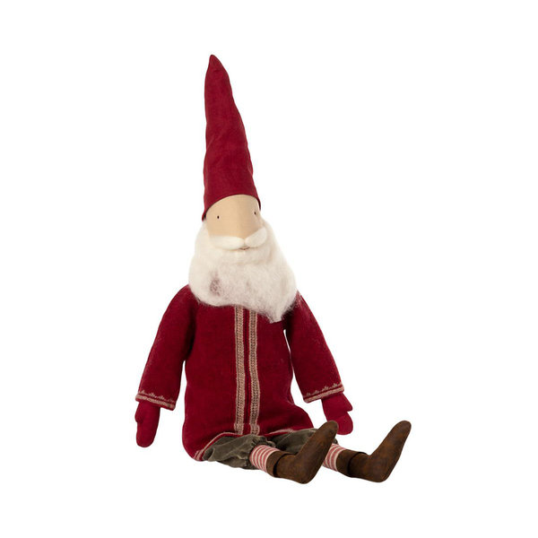 Santa Small Wichtel von Maileg mit roter Jacke, 86 cm