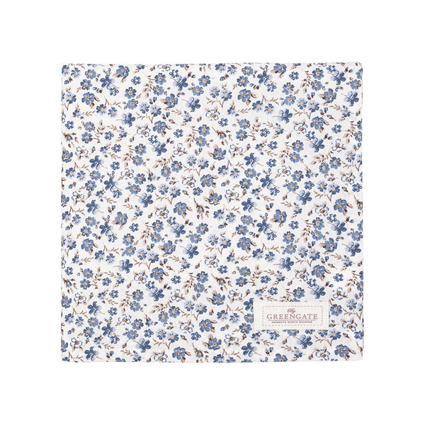 Tischdecke Marie Petit Dusty Blue von Greengate, 100 x 100 cm