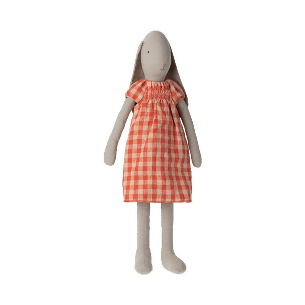 Hasenmädchen - Bunny, Dress rot-kariert, Size 5, von Maileg, 64 cm