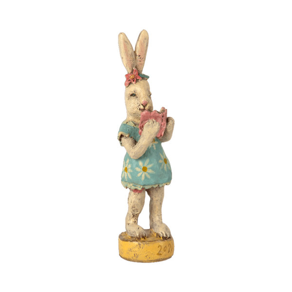 Osterhase Easter Bunny No. 4 mit blauem Kleid von Maileg, 15 cm