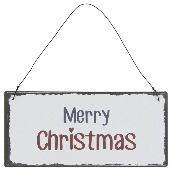 Metallschild Merry Christmas, zum Aufhängen von IB Laursen HW 23