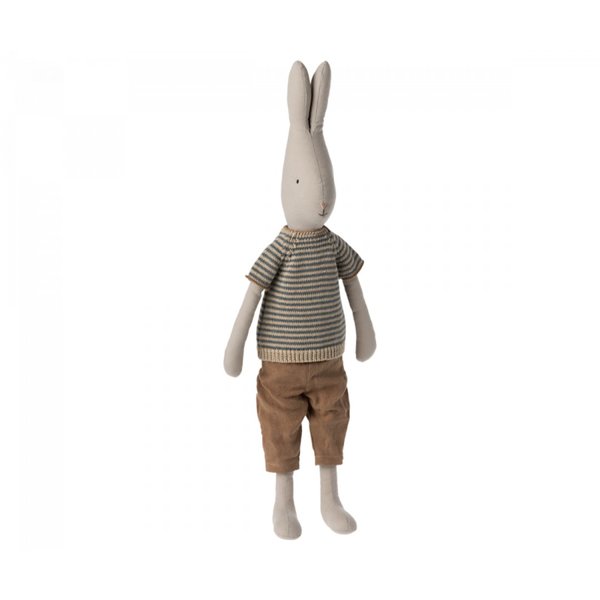Kaninchen Größe 4  Junge mit Kurzarm-Ringel-Pullover, 62 cm von Maileg HW 22