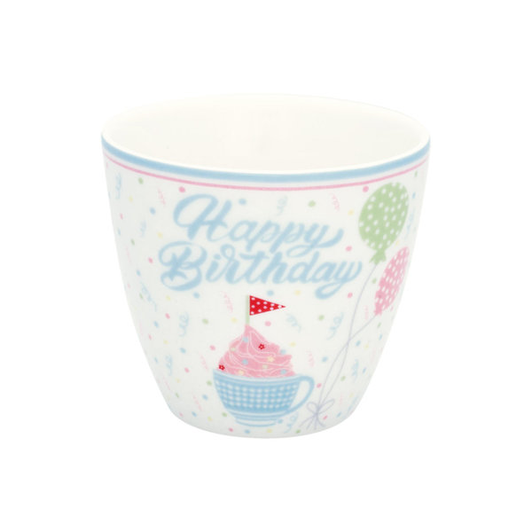 Latte Cup Alma Birthday White von Greengate