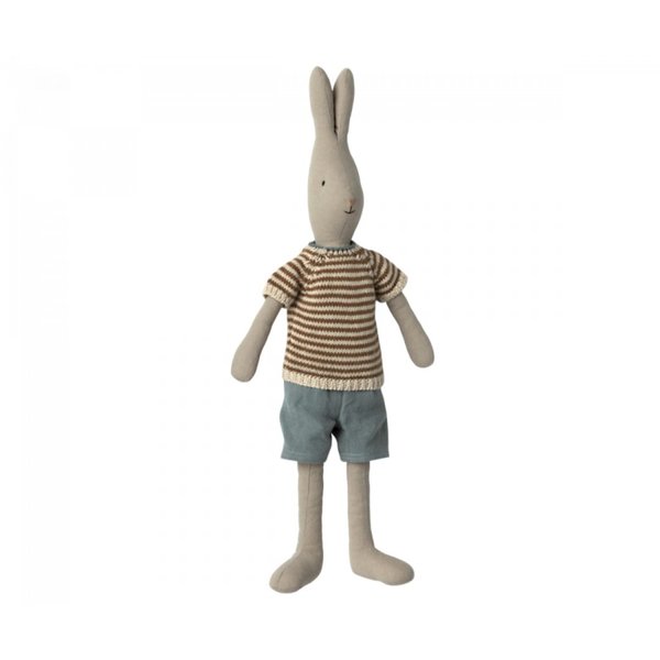 Kaninchen Größe 3 Klassisch geringeltes Strickhemd und Shorts 47 cm von Maileg FS 23