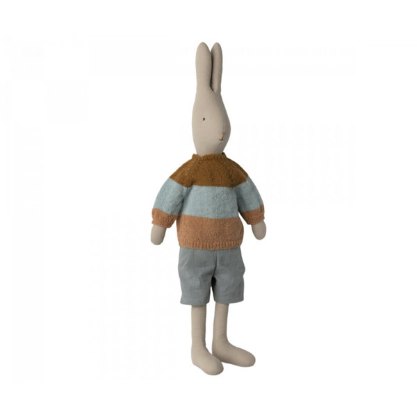 Kaninchen Größe 5 Klassisch Pullover mit Blockstreifen und Shorts 71 cm von Maileg FS 23