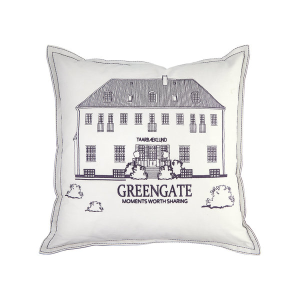 Kissenhülle GreenGate White mit Stickerei 50 cm x 50 cm von Greengate