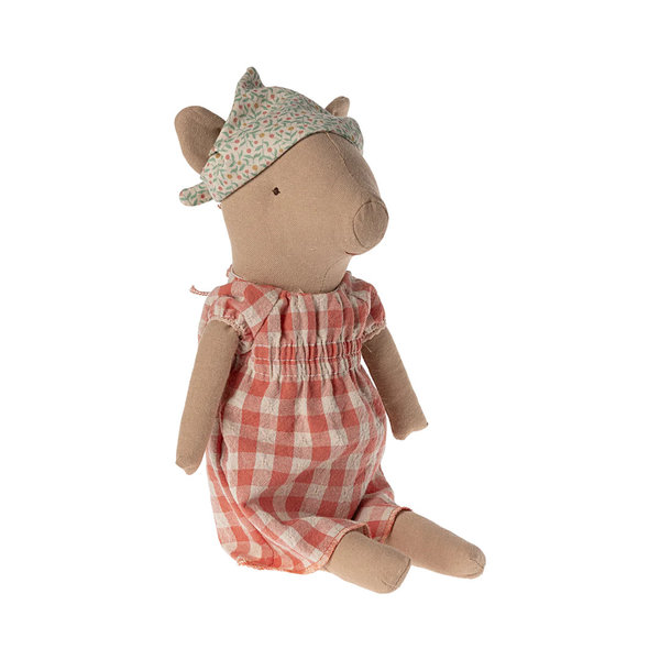 Vororder: Schwein Mädchen Pig Girl kariertes Kleid von Maileg FS 24