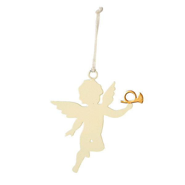 Engel mit goldener Trompete, zum Aufhängen, My Nostalgic Christmas von IB Laursen HW 23